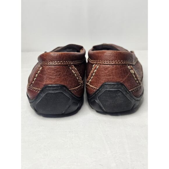 LL.L. Bean 0FXL5 Shoes Brown Leather Penny Loafers Men's 8M Slip-on Shoes - Picture 5 of 8